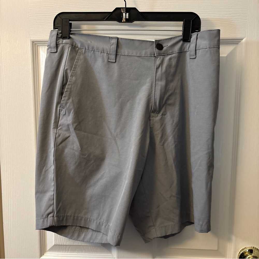 Banana Republic Light Gray Flat Front Men's Shorts